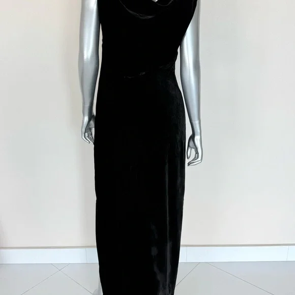 NWT!!! Brooks Brothers long velvet black dress size 8 US Retail 498$ - Picture 3 of 8